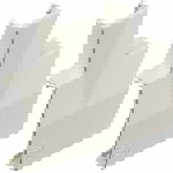 Raceway Fittings & Accessories; Product Type: Tee Fitting ; Overall Length: 0.6in ; Color: Off-White ; Overall Width: 2.9300in ; Overall Height: 2.1800in ; For Use With: Hubbell PW1 Series Raceways